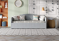 Кровать Uno 80 180 Вельвет синий